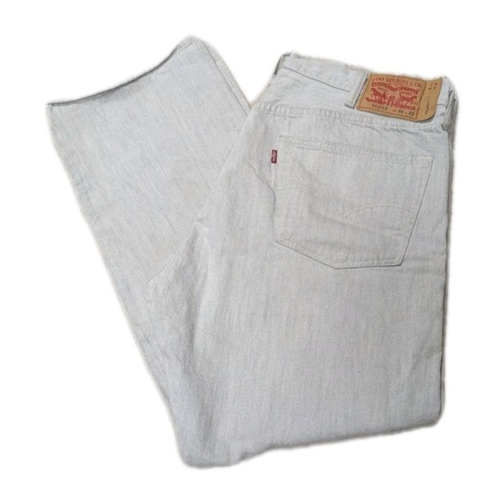 Levi's 501xx Button Fly Light Wash Jeans Men's 40 x 32